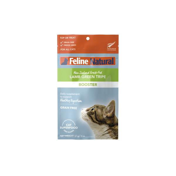 Lamb Green Tripe Booster, Freeze-Dried Cat Food – Feline Natural